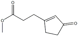 3-Oxocyclopentene-1-propionic acid methyl ester Struktur