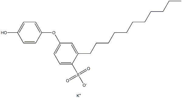 4'-Hydroxy-3-undecyl[oxybisbenzene]-4-sulfonic acid potassium salt Struktur