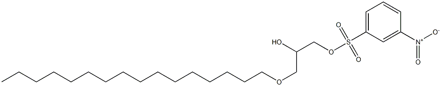 3-Nitrobenzenesulfonic acid 2-hydroxy-3-hexadecyloxypropyl ester Struktur