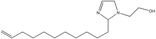 2-(10-Undecenyl)-3-imidazoline-1-ethanol Struktur