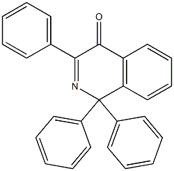 1,1-Diphenyl-3-(phenyl)isoquinolin-4(1H)-one Struktur