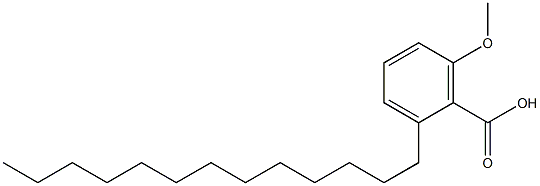 6-Methoxy-2-tridecylbenzoic acid Struktur