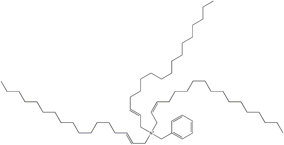 Tri(2-heptadecenyl)benzylaminium Struktur