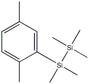 1-(2,5-Dimethylphenyl)-1,1,2,2,2-pentamethyldisilane Struktur