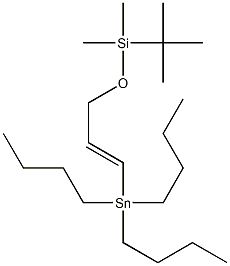 [3-(tert-Butyldimethylsiloxy)-1-propenyl]tributylstannane Struktur