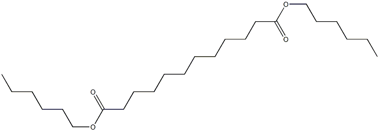 Dodecanedioic acid dihexyl ester Struktur