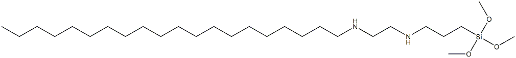 3-(Trimethoxysilyl)-N-[2-(icosylamino)ethyl]propan-1-amine Struktur