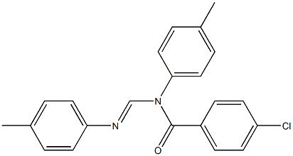 N1-(p-Chlorobenzoyl)-N1,N2-bis(p-methylphenyl)formamidine Struktur