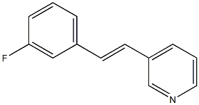 3-(3-Fluorostyryl)pyridine Struktur