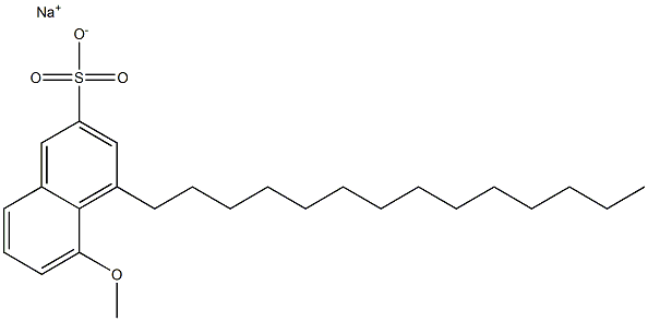 5-Methoxy-4-tetradecyl-2-naphthalenesulfonic acid sodium salt Struktur