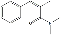 (Z)-N,N-Dimethyl-3-[phenyl]-2-methylacrylamide Struktur