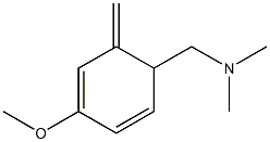 4-Methoxy-N,N-dimethyl-6-methylene-2,4-cyclohexadiene-1-methanamine Struktur