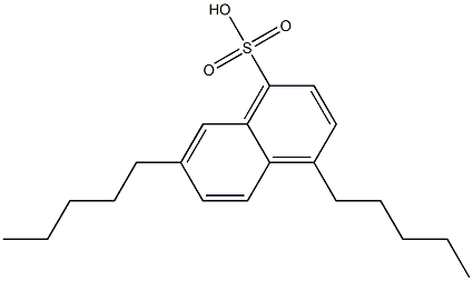 4,7-Dipentyl-1-naphthalenesulfonic acid Struktur