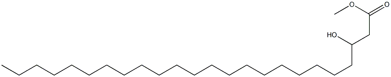 3-Hydroxytetracosanoic acid methyl ester Struktur