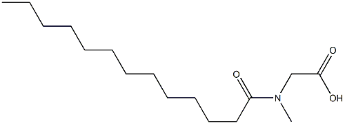 N-Tridecanoyl-N-methylaminoacetic acid Struktur