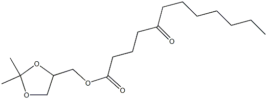 2,2-Dimethyl-4-(5-oxododecanoyloxymethyl)-1,3-dioxolane Struktur