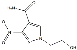 1-(2-Hydroxyethyl)-3-nitro-1H-pyrazole-4-carboxamide Struktur