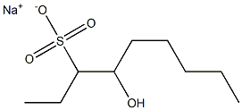 4-Hydroxynonane-3-sulfonic acid sodium salt Struktur