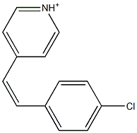 4-[(Z)-2-(4-Chlorophenyl)ethenyl]pyridinium Struktur