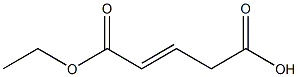 2-Pentenedioic acid hydrogen 1-ethyl ester Struktur