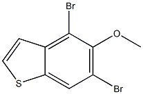 4,6-Dibromo-5-methoxybenzo[b]thiophene Struktur