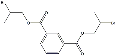 1,3-Benzenedicarboxylic acid bis(2-bromopropyl) ester Struktur