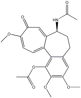 N-[(S)-5,6,7,9-Tetrahydro-1-acetoxy-2,3,10-trimethoxy-9-oxobenzo[a]heptalen-7-yl]acetamide Struktur