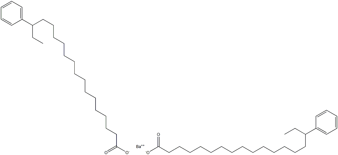 Bis(16-phenylstearic acid)barium salt Struktur