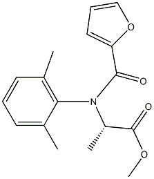 (2S)-2-[(2,6-Dimethylphenyl)(2-furanylcarbonyl)amino]propanoic acid methyl ester Struktur