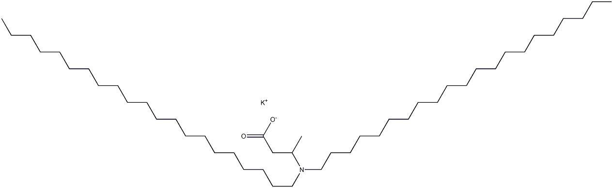 3-(Dihenicosylamino)butyric acid potassium salt Struktur