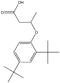 3-(2,4-Di-tert-butylphenoxy)butanoic acid Struktur