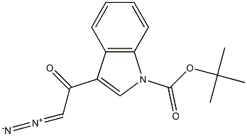 1-(1-tert-Butoxycarbonyl-1H-indol-3-yl)-2-diazoethanone Struktur