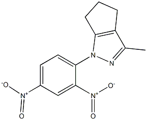 1-(2,4-Dinitrophenyl)-1,4,5,6-tetrahydro-3-methylcyclopentapyrazole Struktur