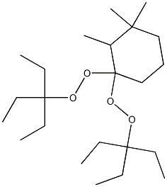 2,3,3-Trimethyl-1,1-bis(1,1-diethylpropylperoxy)cyclohexane Struktur