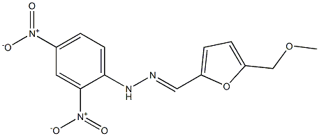 5-Methoxymethyl-2-[[2-(2,4-dinitrophenyl)hydrazono]methyl]furan Struktur