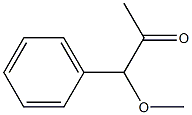 1-Methoxy-1-(phenyl)acetone Struktur