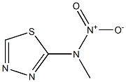 2-(N-Nitro-N-methylamino)-1,3,4-thiadiazole Struktur