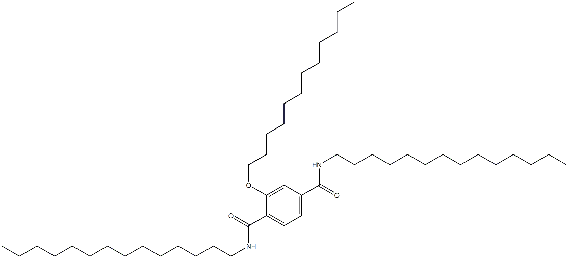 2-(Dodecyloxy)-N,N'-ditetradecylterephthalamide Struktur