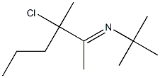 N-(tert-Butyl)-N-(3-chloro-3-methylhexan-2-ylidene)amine Struktur