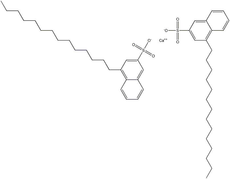 Bis(4-tetradecyl-2-naphthalenesulfonic acid)calcium salt Struktur