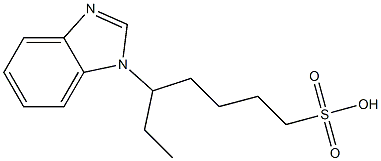 1-(1H-Benzimidazol-1-yl)-1-ethylpentane-5-sulfonic acid Struktur