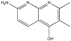 7-Amino-2,3-dimethyl-1,8-naphthyridin-4-ol Struktur