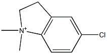 1,1-Dimethyl-5-chloro-2,3-dihydro-1H-indolium Struktur