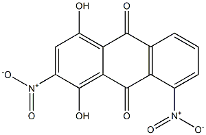 1,4-Dihydroxy-2,8-dinitroanthraquinone Struktur