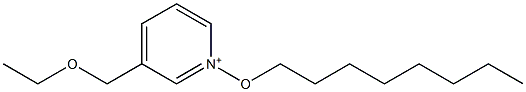 3-(Ethoxymethyl)-1-(octyloxy)pyridinium Struktur