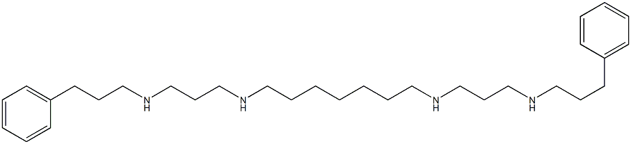 N,N'-Bis[3-[3-phenylpropylamino]propyl]-1,7-heptanediamine Struktur