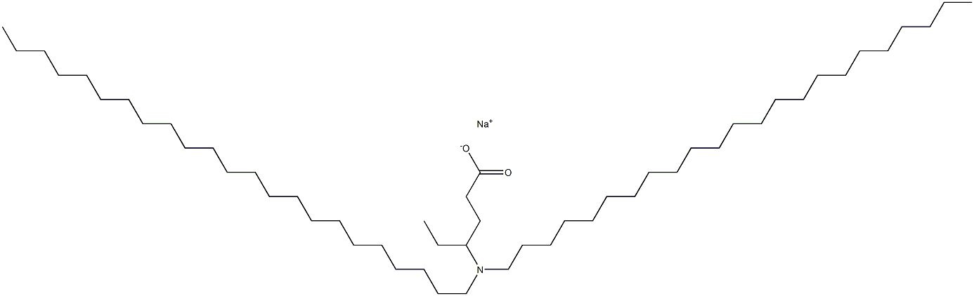 4-(Ditricosylamino)hexanoic acid sodium salt Struktur