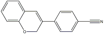 3-(4-Cyanophenyl)-2H-1-benzopyran Struktur