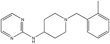 N-[1-(o-Methylbenzyl)-4-piperidinyl]-2-pyrimidinamine Struktur