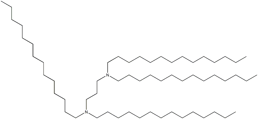 N,N,N',N'-Tetratetradecyl-1,3-propanediamine Struktur